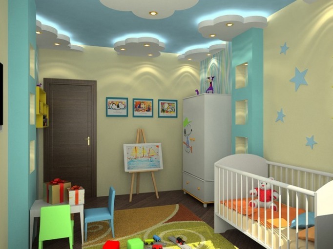 Натяжные потолки для детской комнаты Ейск 